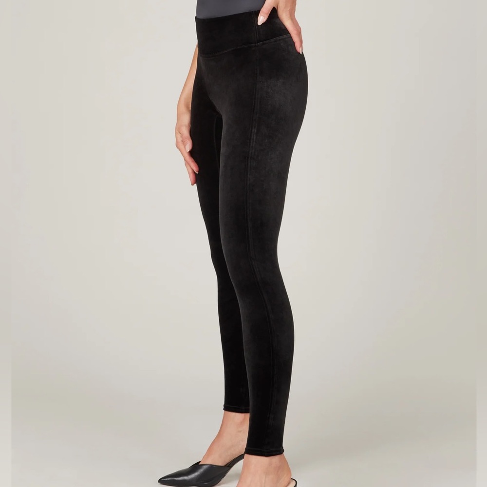 SPANX Black Velvet Shaping Leggings